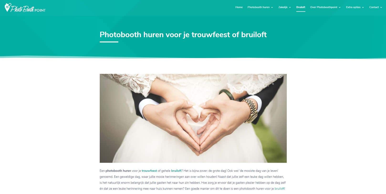 SEO Webtekst photobooth bruiloft